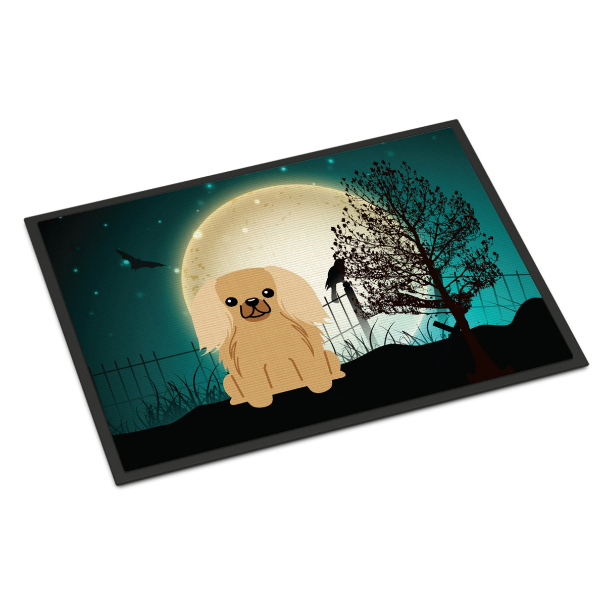 CarolineS Treasures Halloween Scary Pekingnese Fawn Sable Indoor Or Outdoor Mat 18X27 Bb2294Mat 18 X 27 Inch  Inch  Multicolor