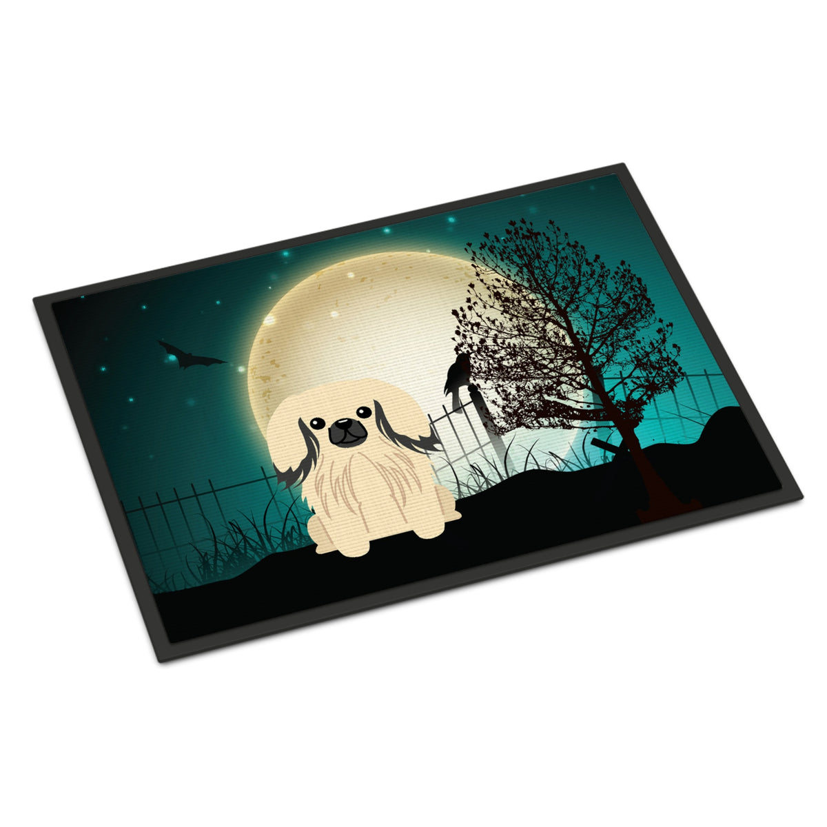 CarolineS Treasures Halloween Scary Pekingnese Cream Indoor Or Outdoor Mat 18X27 Bb2296Mat 18 X 27 Inch  Inch  Multicolor