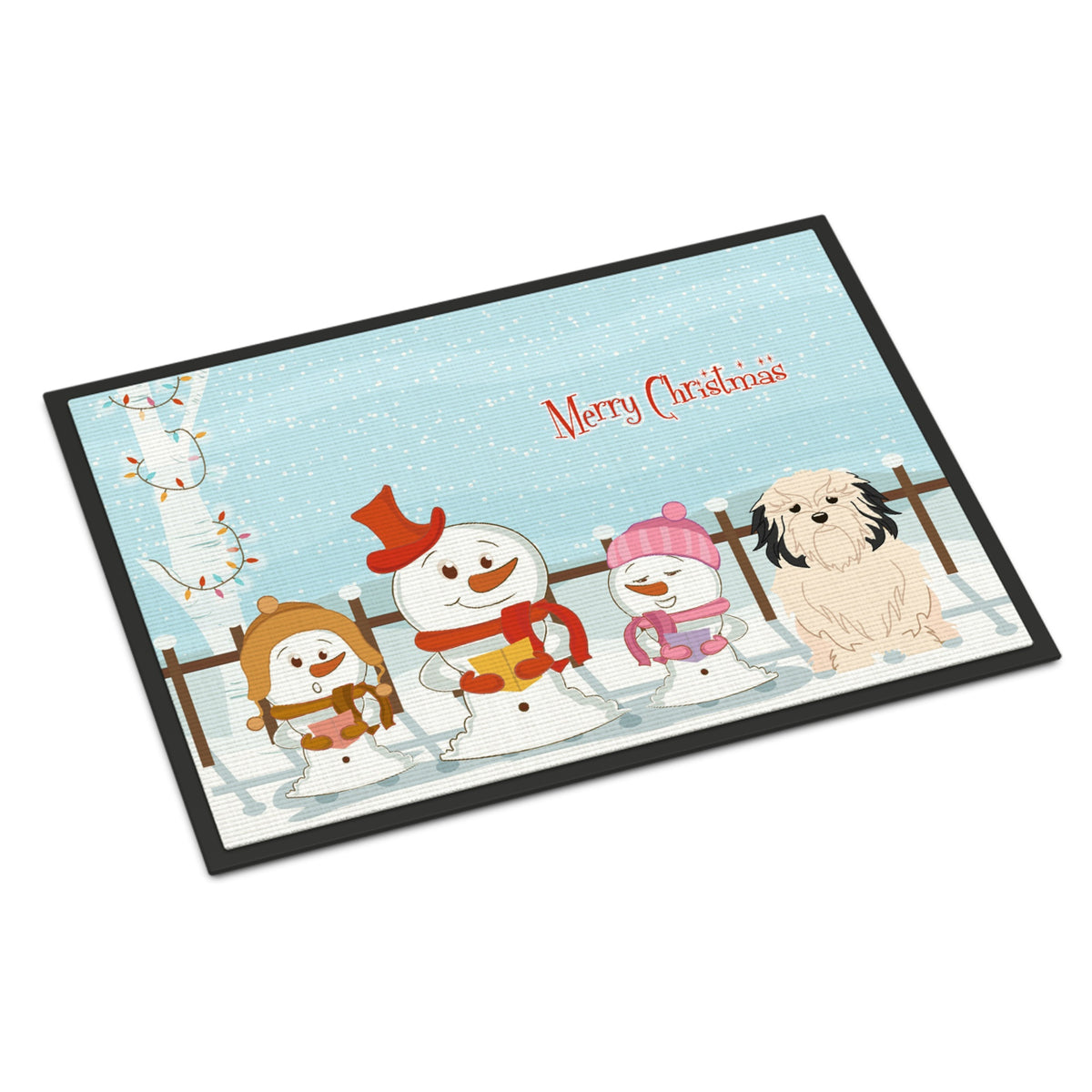 CarolineS Treasures Merry Christmas Carolers Lowchen Indoor Or Outdoor Mat 24X36 Bb2350Jmat 24 X 36 Inch  Inch  Multicolor