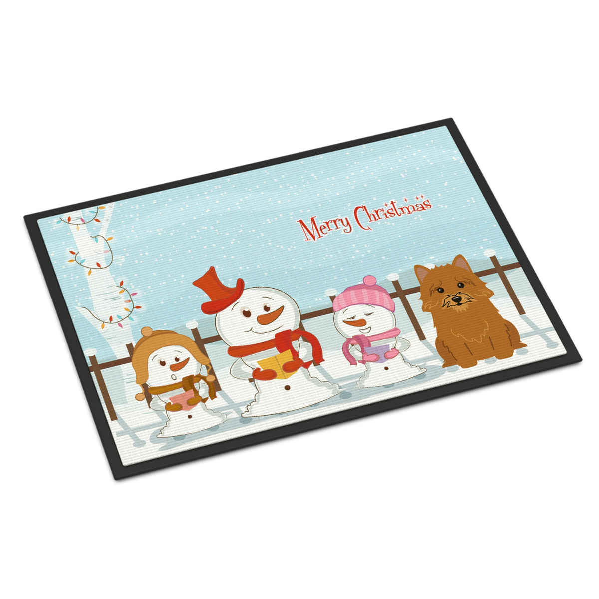 CarolineS Treasures Merry Christmas Carolers Norwich Terrier Indoor Or Outdoor Mat 24X36 Bb2351Jmat 24 X 36 Inch  Inch  Multicolor