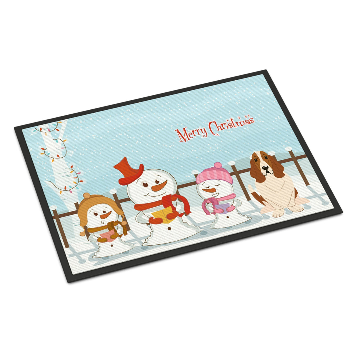 CarolineS Treasures Merry Christmas Carolers Basset Hound Indoor Or Outdoor Mat 24X36 Bb2352Jmat 24 X 36 Inch  Inch  Multicolor