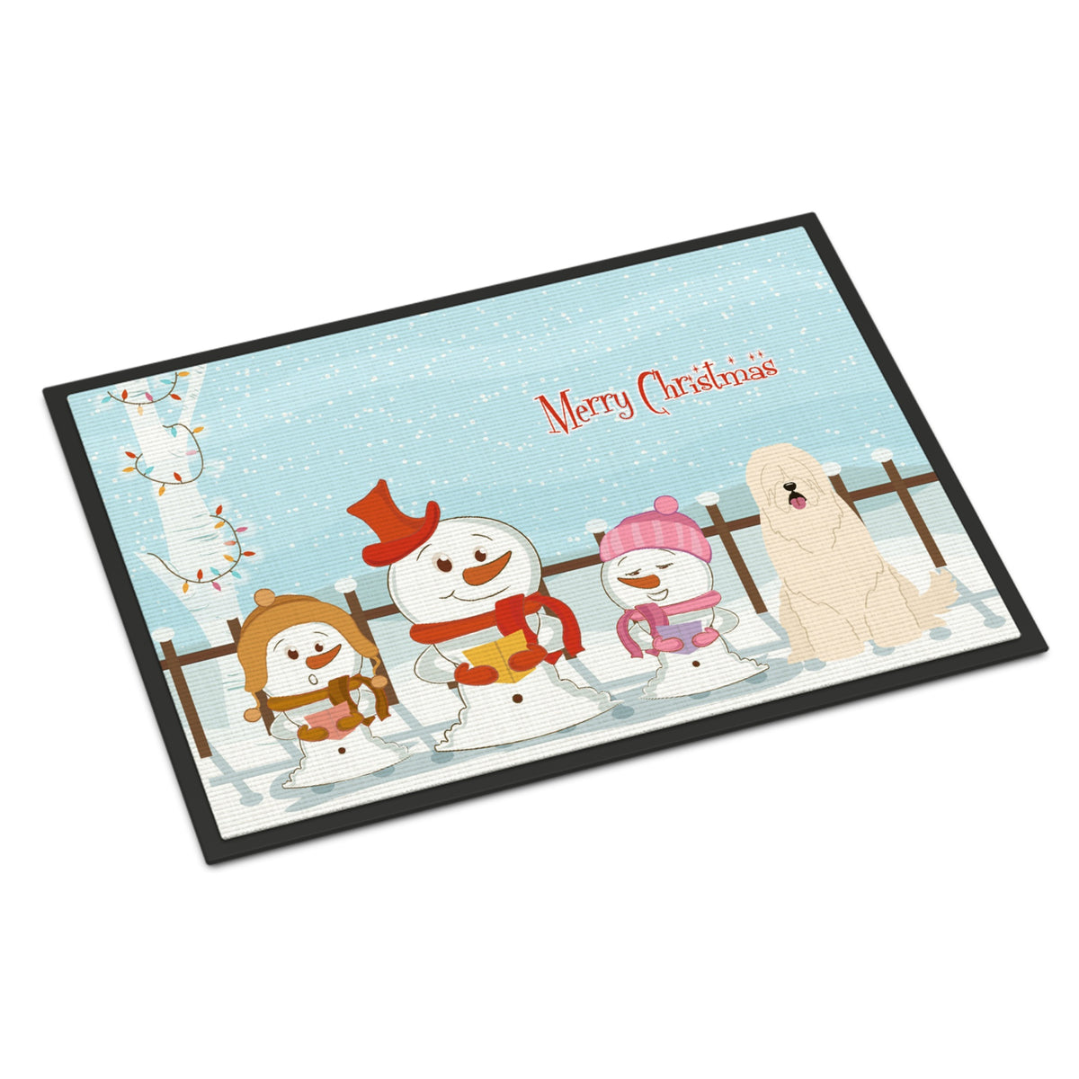 Inch CarolineS Treasures Merry Christmas Carolers South Russian Sheepdog Indoor Or Outdoor Mat 18X27 Bb2355Mat 18 X 27 Inch  Inch  Multicolor