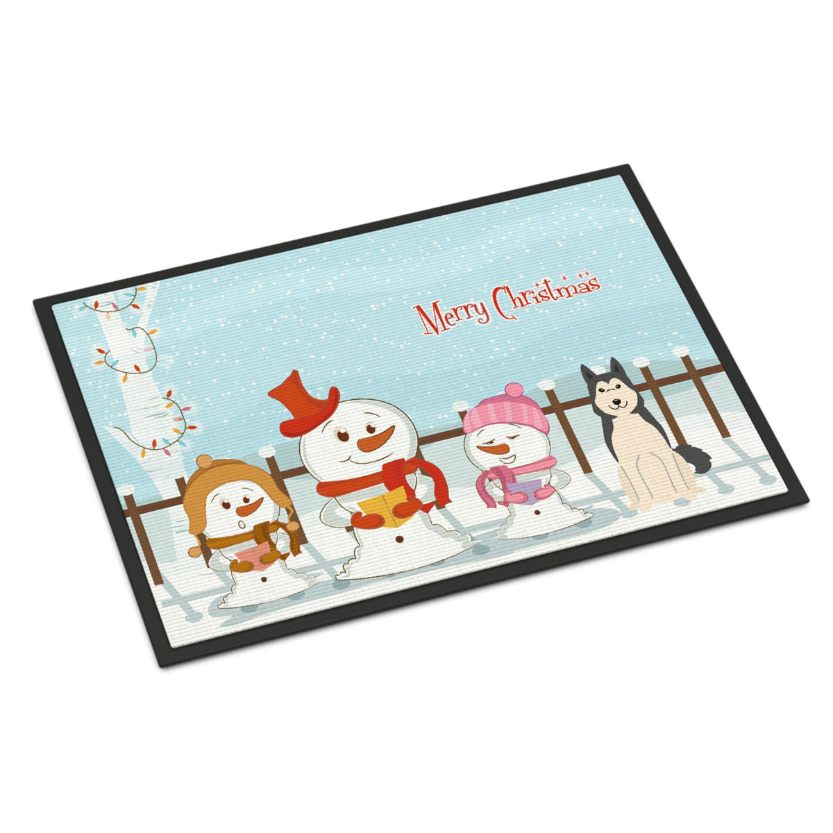 Inch CarolineS Treasures Merry Christmas Carolers West Siberian Laika Spitz Indoor Or Outdoor Mat 18X27 Bb2356Mat 18 X 27 Inch  Inch  Multico