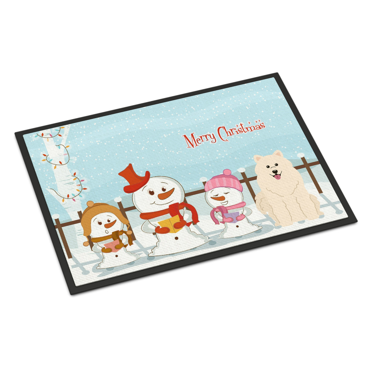CarolineS Treasures Merry Christmas Carolers Samoyed Indoor Or Outdoor Mat 24X36 Bb2361Jmat 24 X 36 Inch  Inch  Multicolor