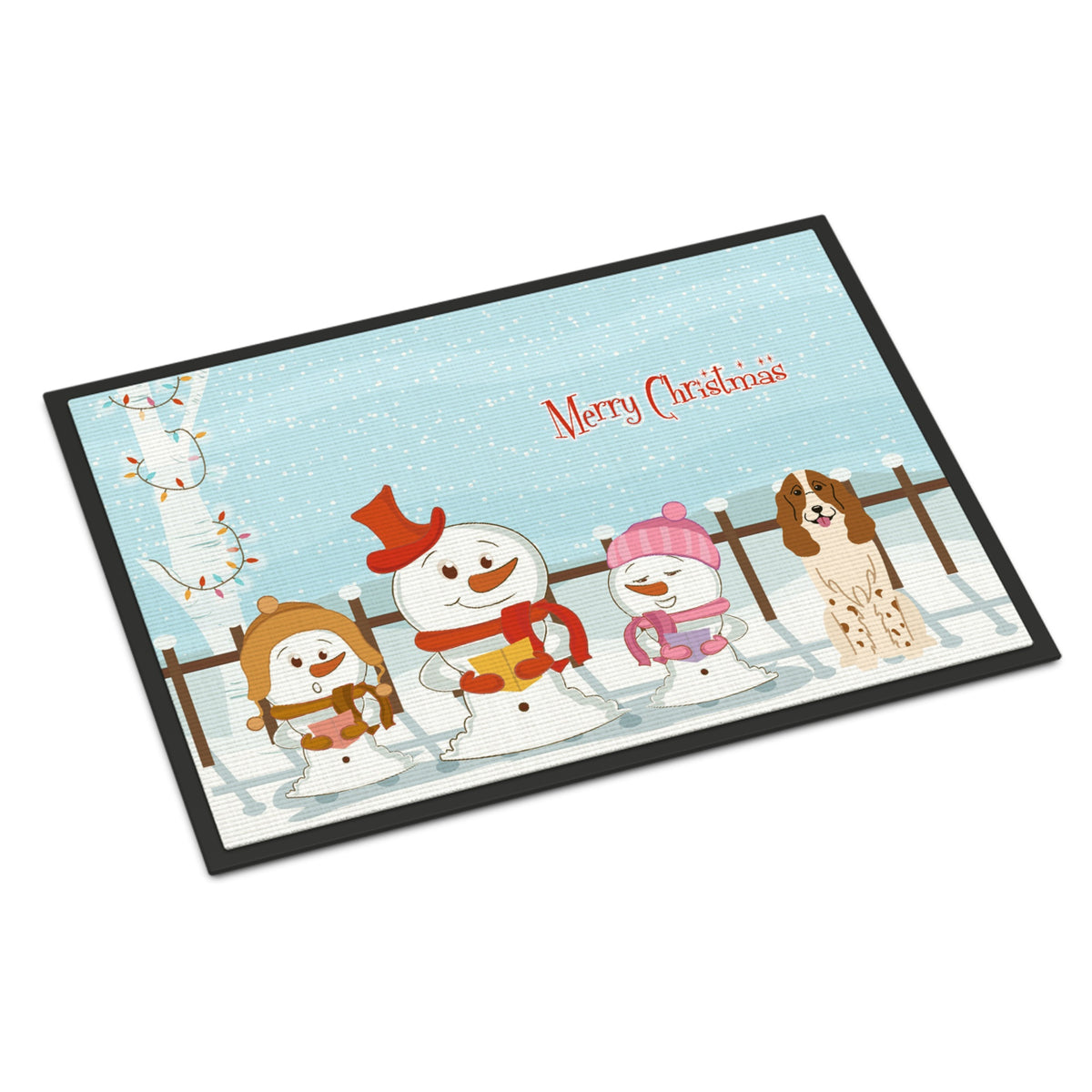 CarolineS Treasures Merry Christmas Carolers Russian Spaniel Indoor Or Outdoor Mat 18X27 Bb2362Mat 18 X 27 Inch  Inch  Multicolor