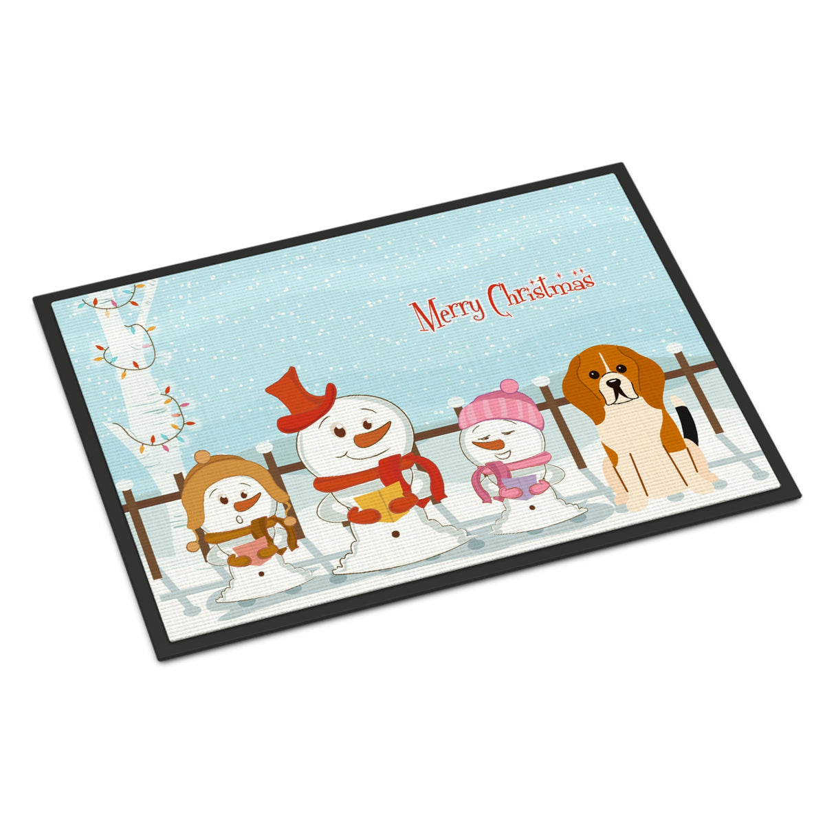 CarolineS Treasures Merry Christmas Carolers Beagle Tricolor Indoor Or Outdoor Mat 24X36 Bb2371Jmat 24 X 36 Inch  Inch  Multicolor