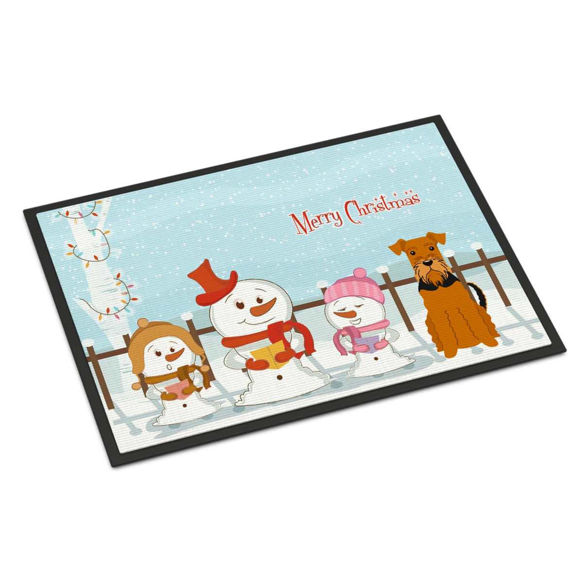 CarolineS Treasures Merry Christmas Carolers Airedale Indoor Or Outdoor Mat 24X36 Bb2372Jmat 24 X 36 Inch  Inch  Multicolor