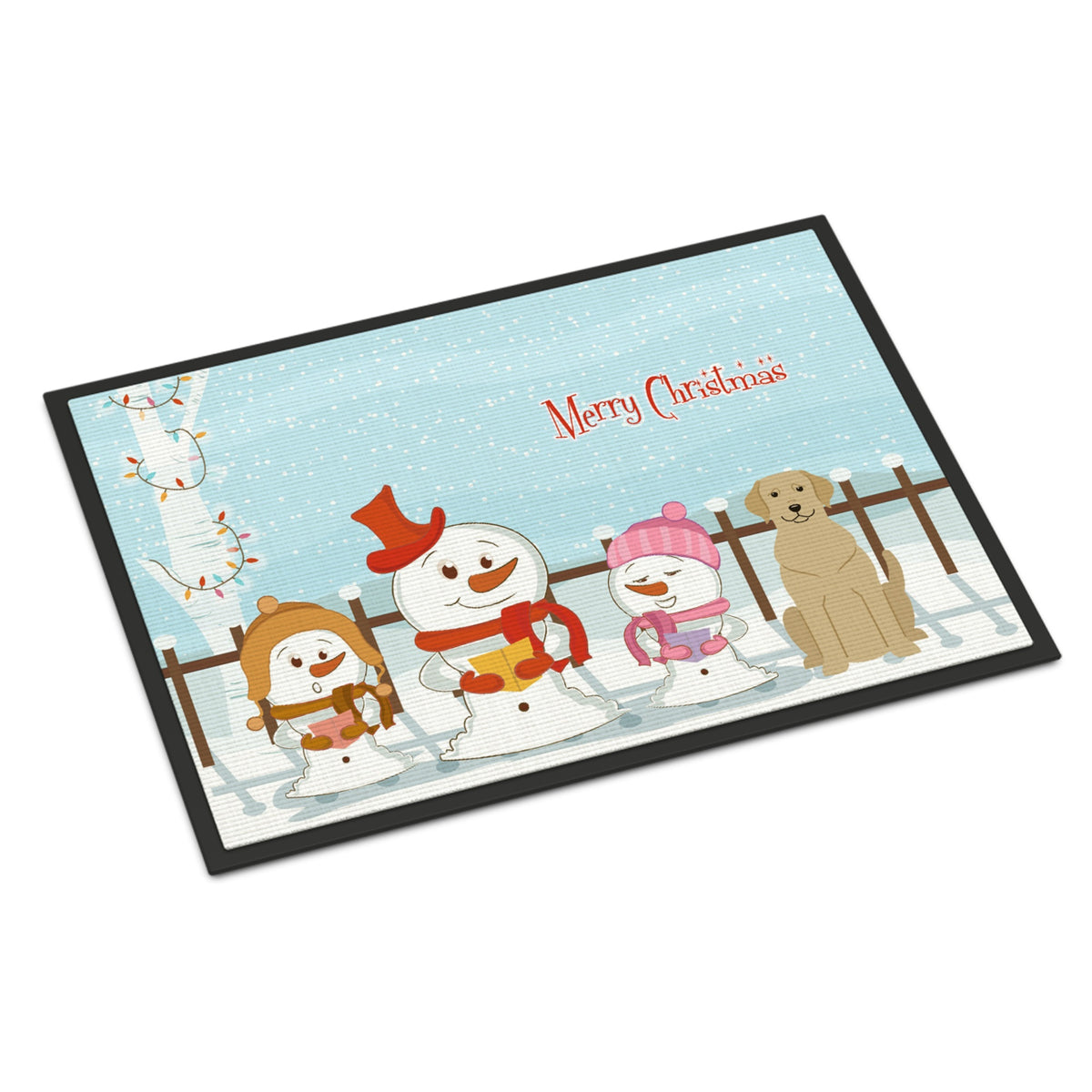 CarolineS Treasures Merry Christmas Carolers Yellow Labrador Indoor Or Outdoor Mat 24X36 Bb2386Jmat 24 X 36 Inch  Inch  Multicolor