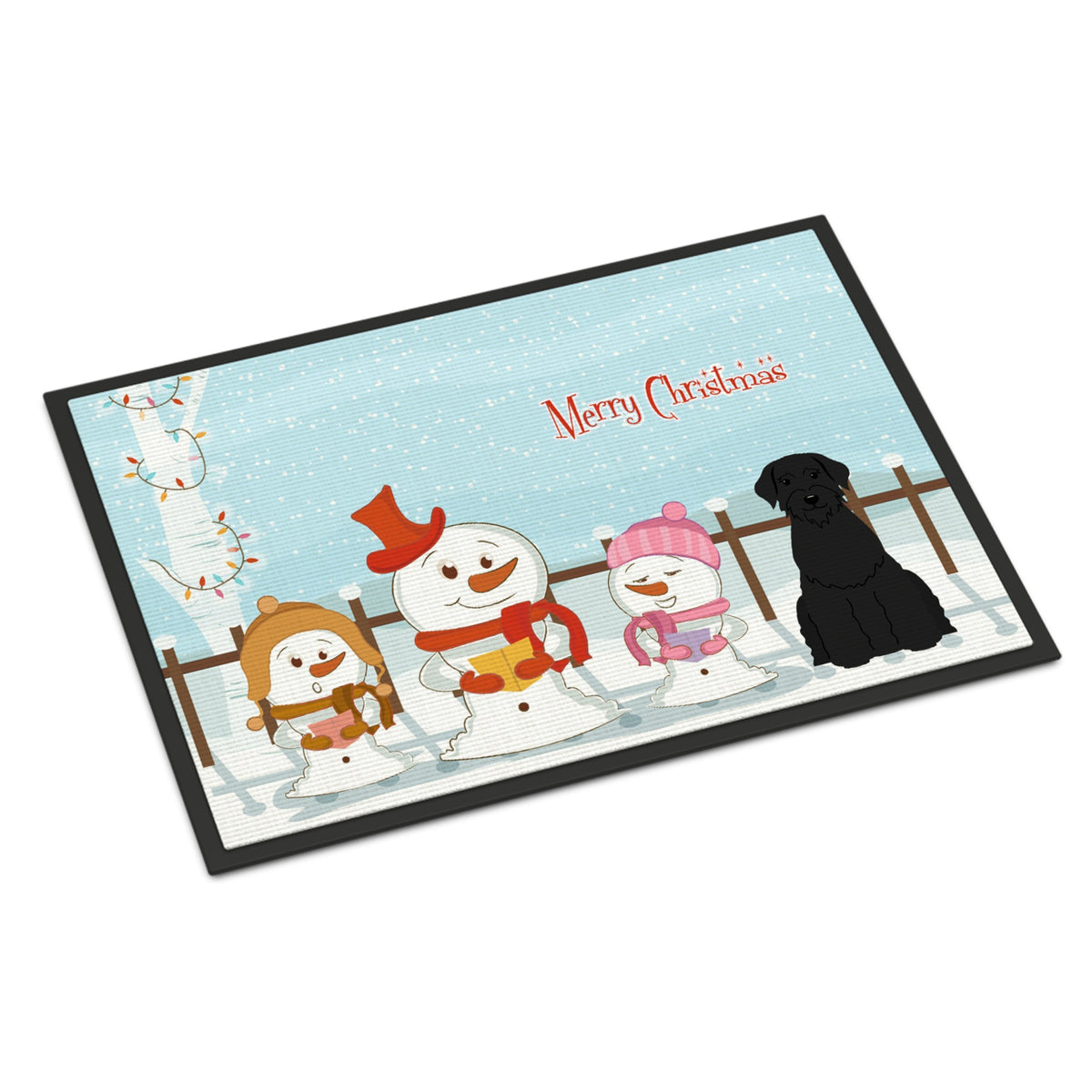 CarolineS Treasures Merry Christmas Carolers Giant Schnauzer Indoor Or Outdoor Mat 24X36 Bb2397Jmat 24 X 36 Inch  Inch  Multicolor
