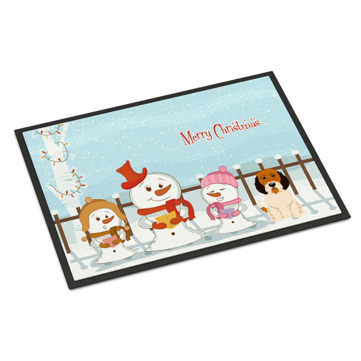 Inch CarolineS Treasures Merry Christmas Carolers Petit Basset Griffon Veenden Indoor Or Outdoor Mat 24X36 Bb2410Jmat 24 X 36 Inch  Inch  Mul