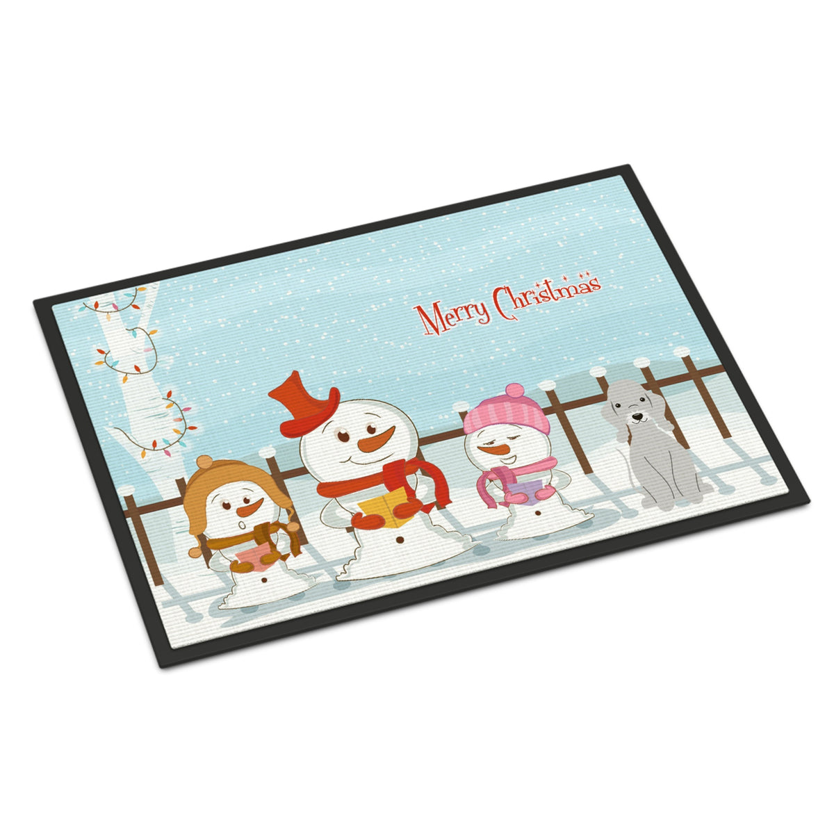Inch CarolineS Treasures Merry Christmas Carolers Bedlington Terrier Blue Indoor Or Outdoor Mat 24X36 Bb2421Jmat 24 X 36 Inch  Inch  Multicol