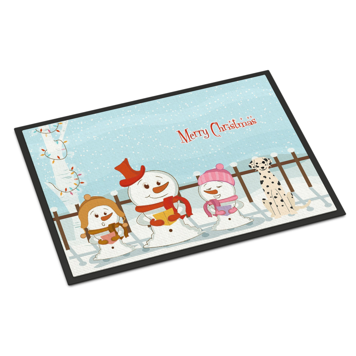 CarolineS Treasures Merry Christmas Carolers Dalmatian Indoor Or Outdoor Mat 24X36 Bb2428Jmat 24 X 36 Inch  Inch  Multicolor