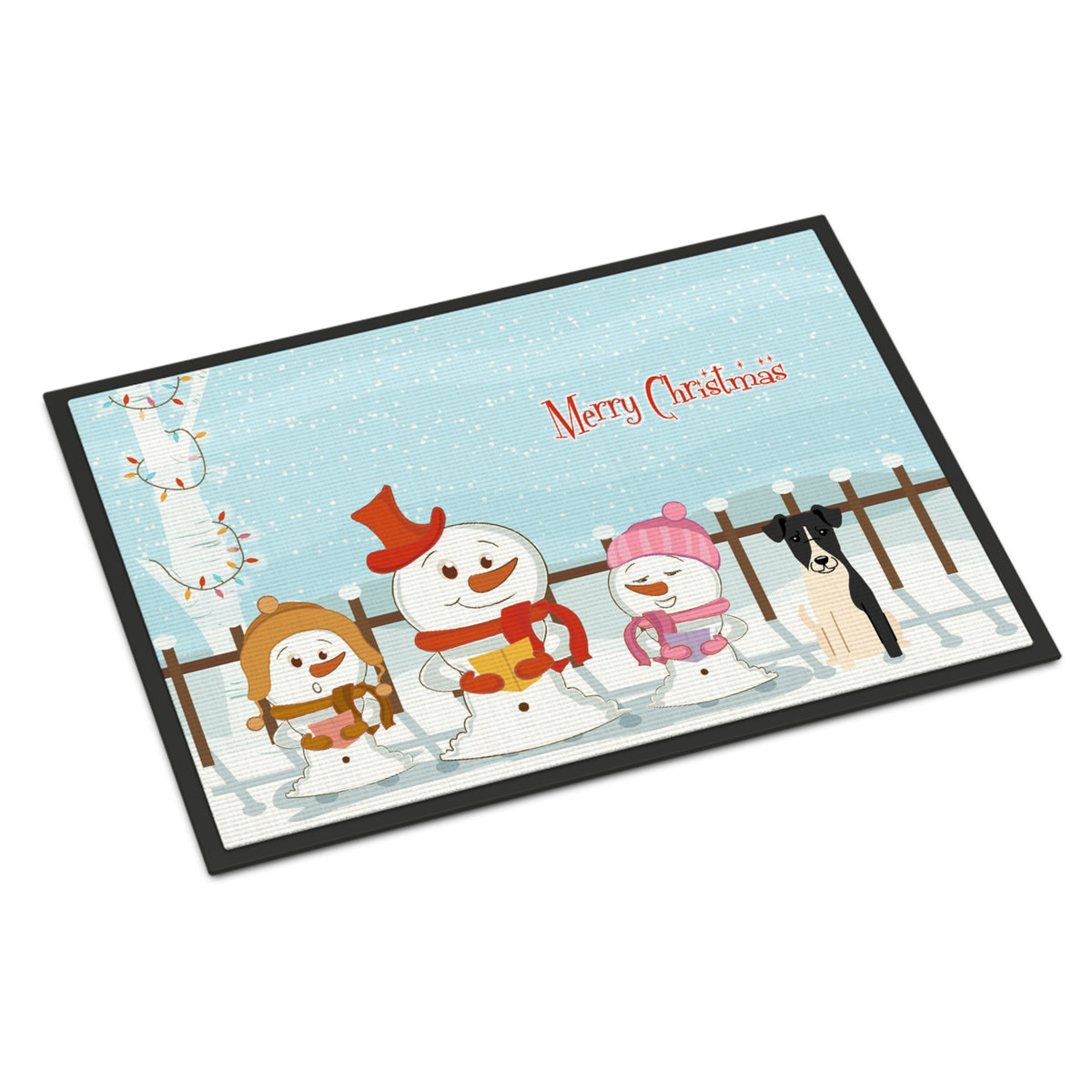 CarolineS Treasures Merry Christmas Carolers Smooth Fox Terrier Indoor Or Outdoor Mat 24X36 Bb2429Jmat 24 X 36 Inch  Inch  Multicolor