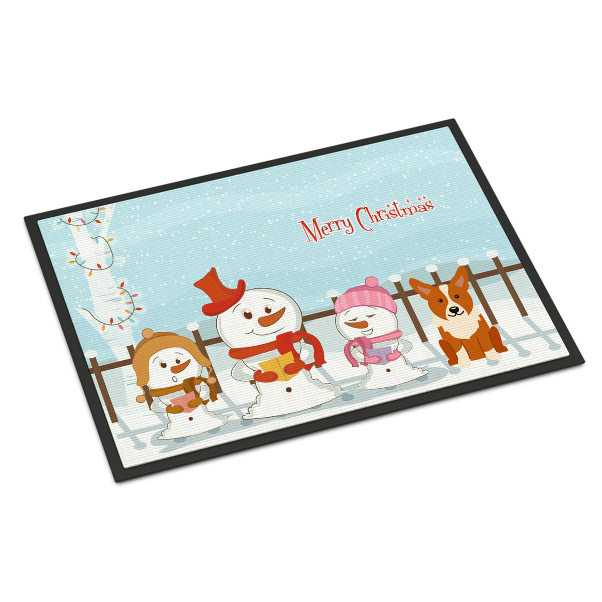 CarolineS Treasures Merry Christmas Carolers Corgi Indoor Or Outdoor Mat 24X36 Bb2431Jmat 24 X 36 Inch  Inch  Multicolor