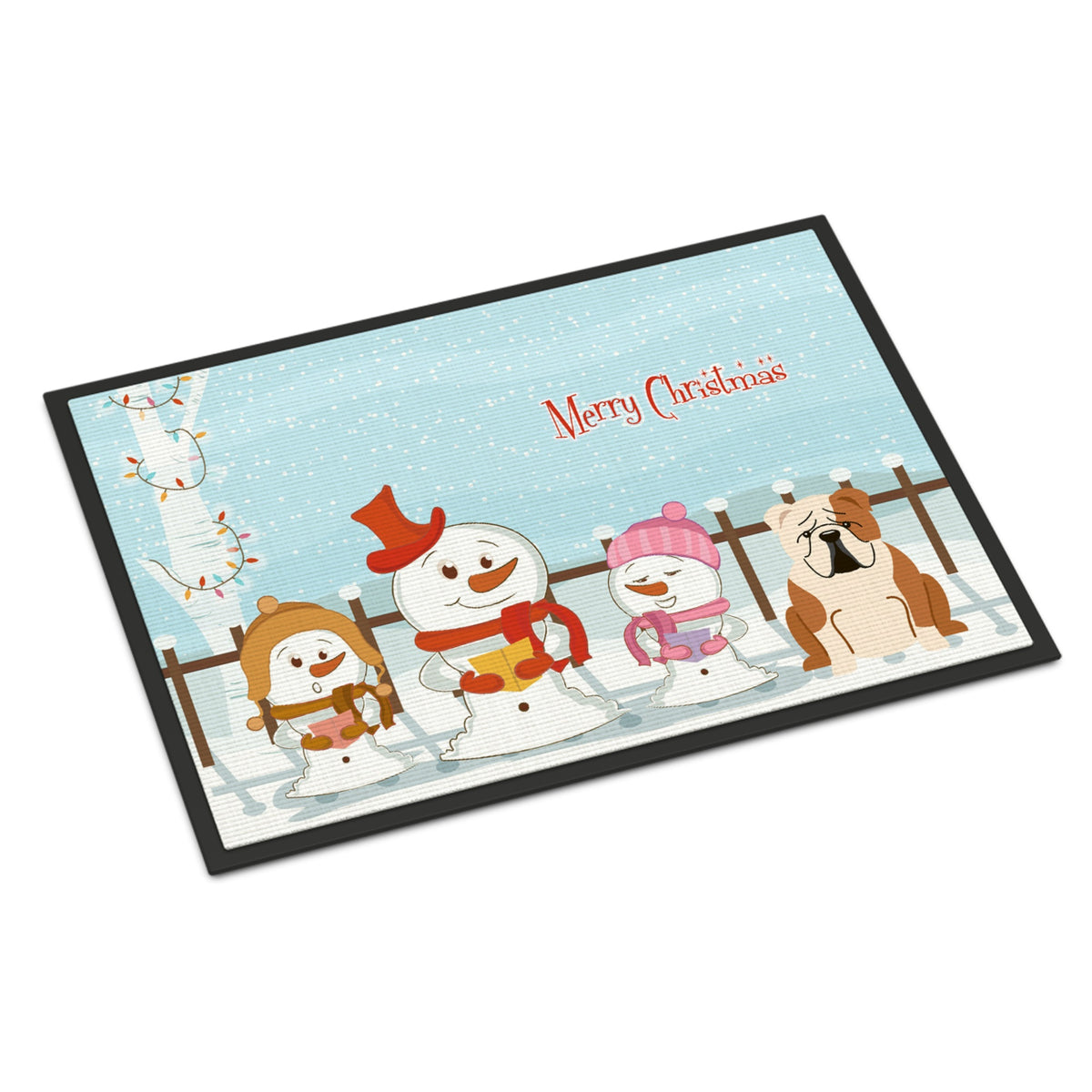 Inch CarolineS Treasures Merry Christmas Carolers English Bulldog Fawn White Indoor Or Outdoor Mat 24X36 Bb2456Jmat 24 X 36 Inch  Inch  Multi