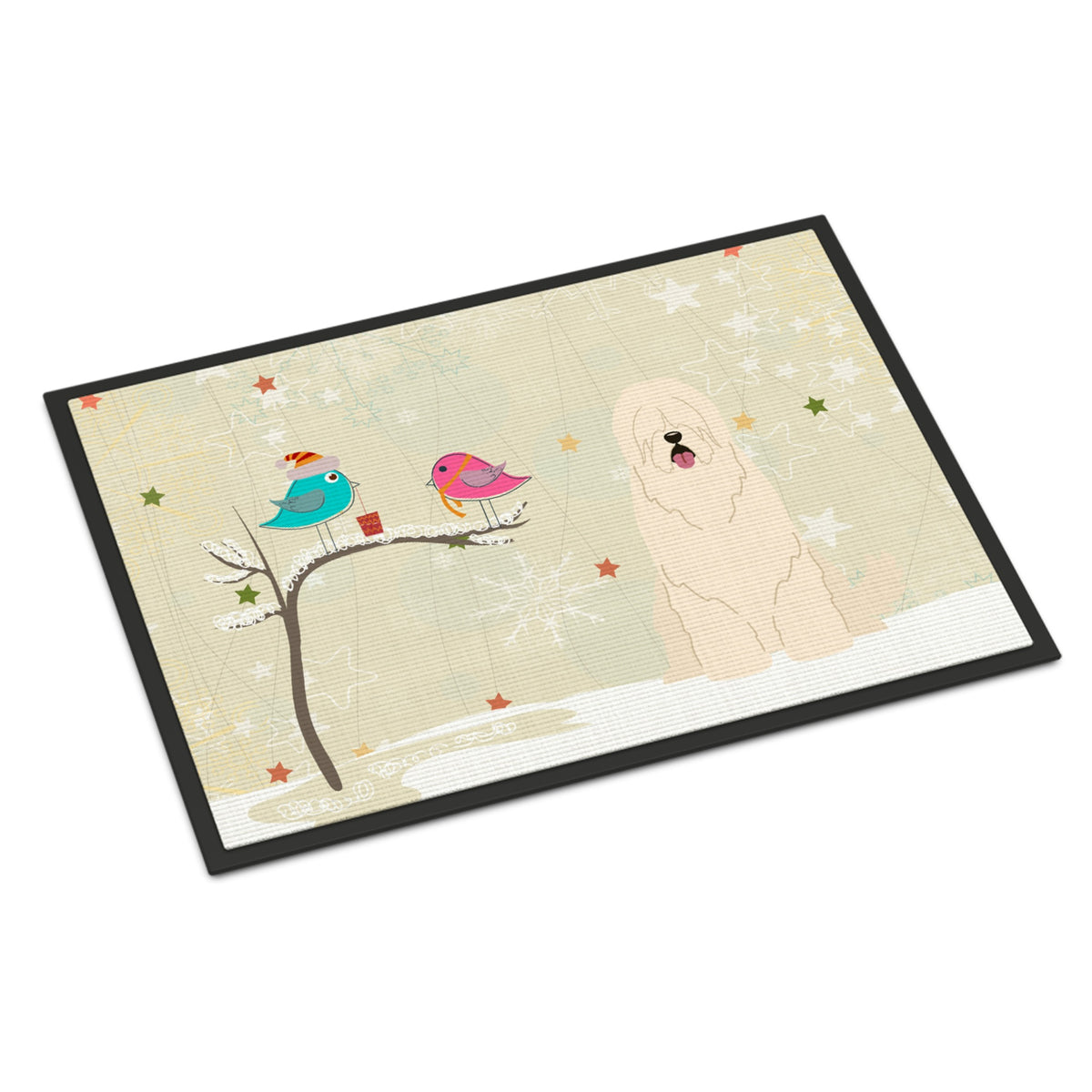 CarolineS Treasures Christmas Presents Between Friends South Russian Sheepdog Indoor Or Outdoor Mat 24X36 Bb2496Jmat 24 X 36 Inch