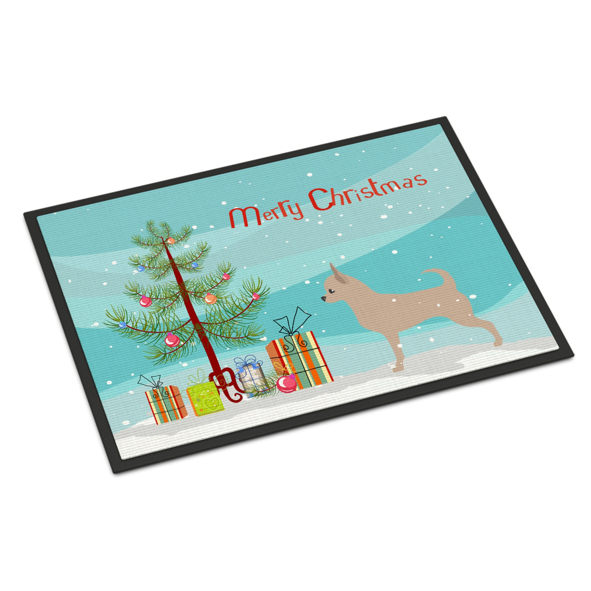 CarolineS Treasures Chihuahua Merry Christmas Tree Indoor Or Outdoor Mat 24X36 Bb2968Jmat 24 Inch  Inch  X 36 Inch  Inch  Multicolor