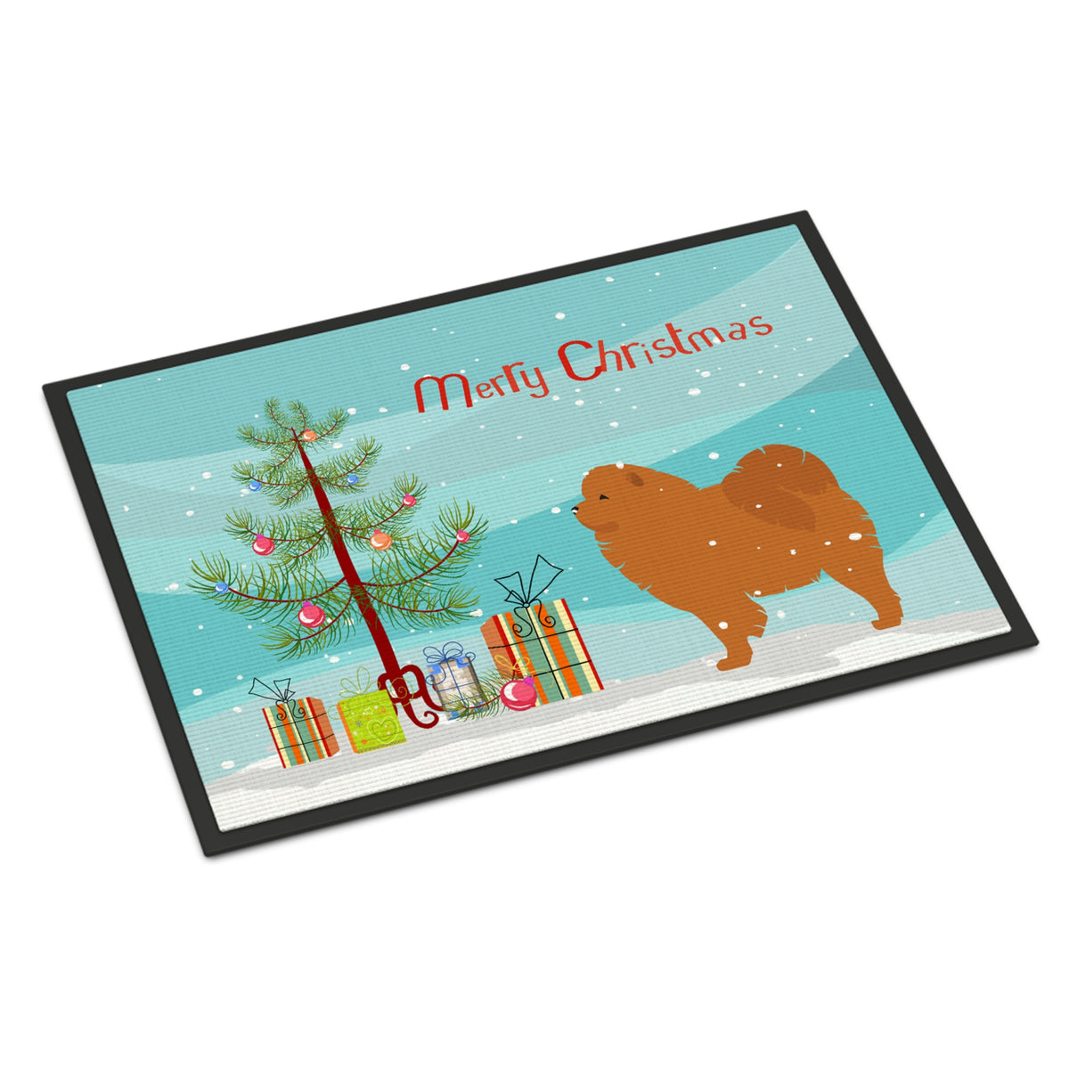 CarolineS Treasures Chow Merry Christmas Tree Indoor Or Outdoor Mat 18X27 Bb2969Mat, 18 Inch  Inch  X 27 Inch  Inch  Multicolor