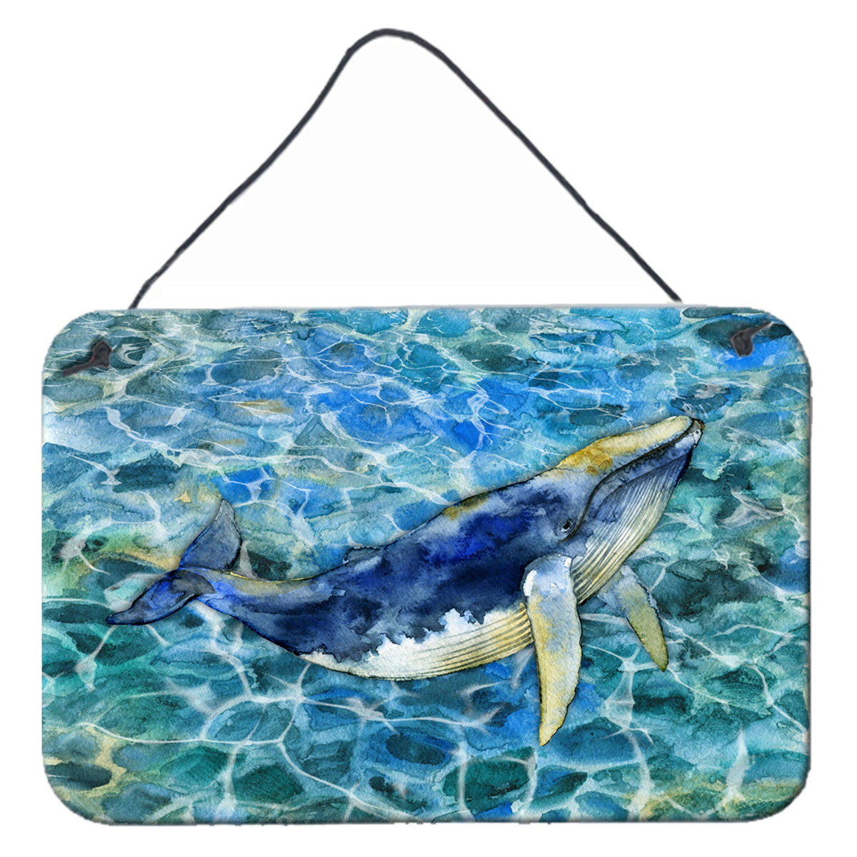 CarolineS Treasures Humpback Whale Metal Print, 8 H X 12 W, Multicolor