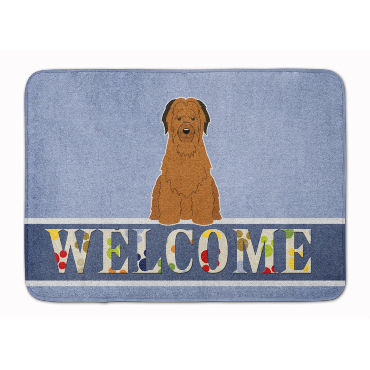 Carolines Treasures Briard Brown Welcome Floor Mat, 19 x 27, Multicolor