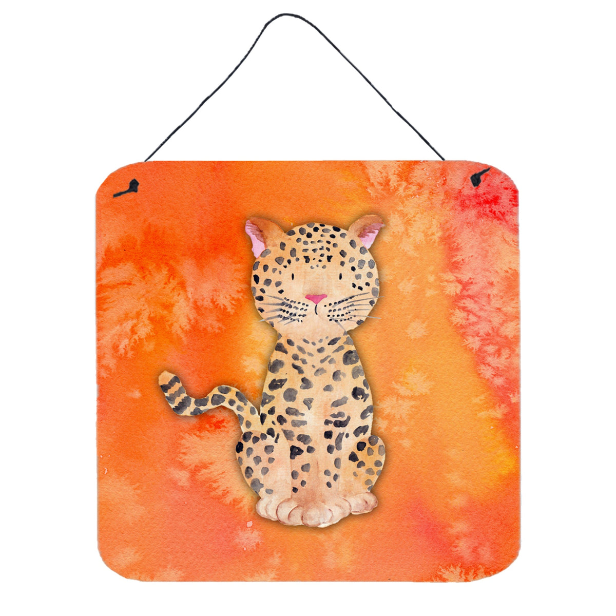 CarolineS Treasures Leopard Watercolor Metal Print, 6 Inch  Inch  X 6 Inch  Inch , Multicolor