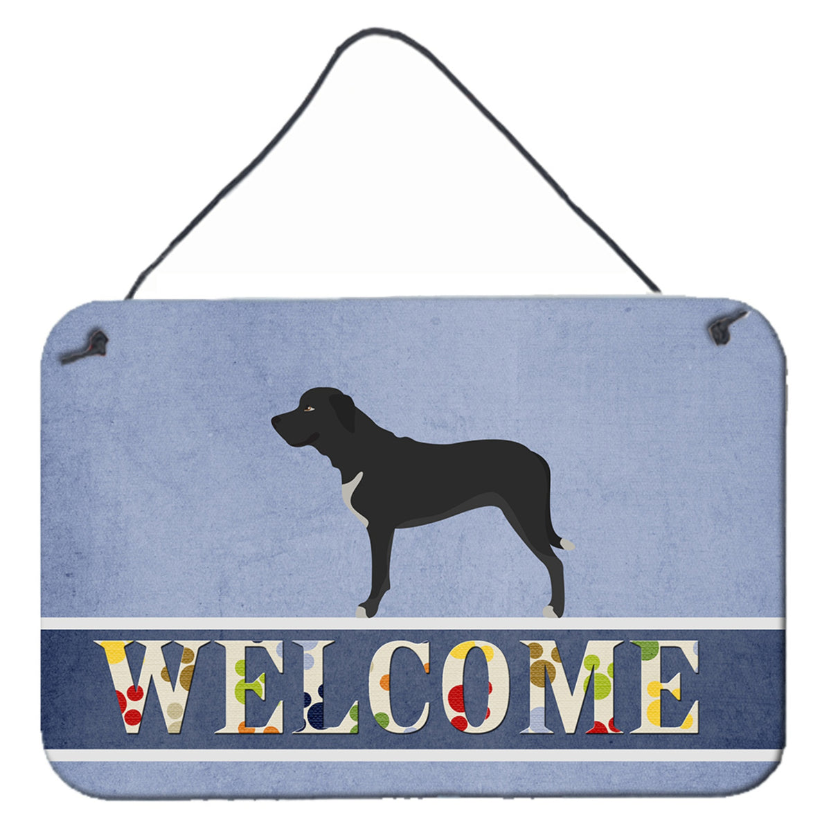 CarolineS Treasures Broholmer Danish Mastiff Metal Print, 8 Inch  Inch  X 12 Inch  Inch , Welcome