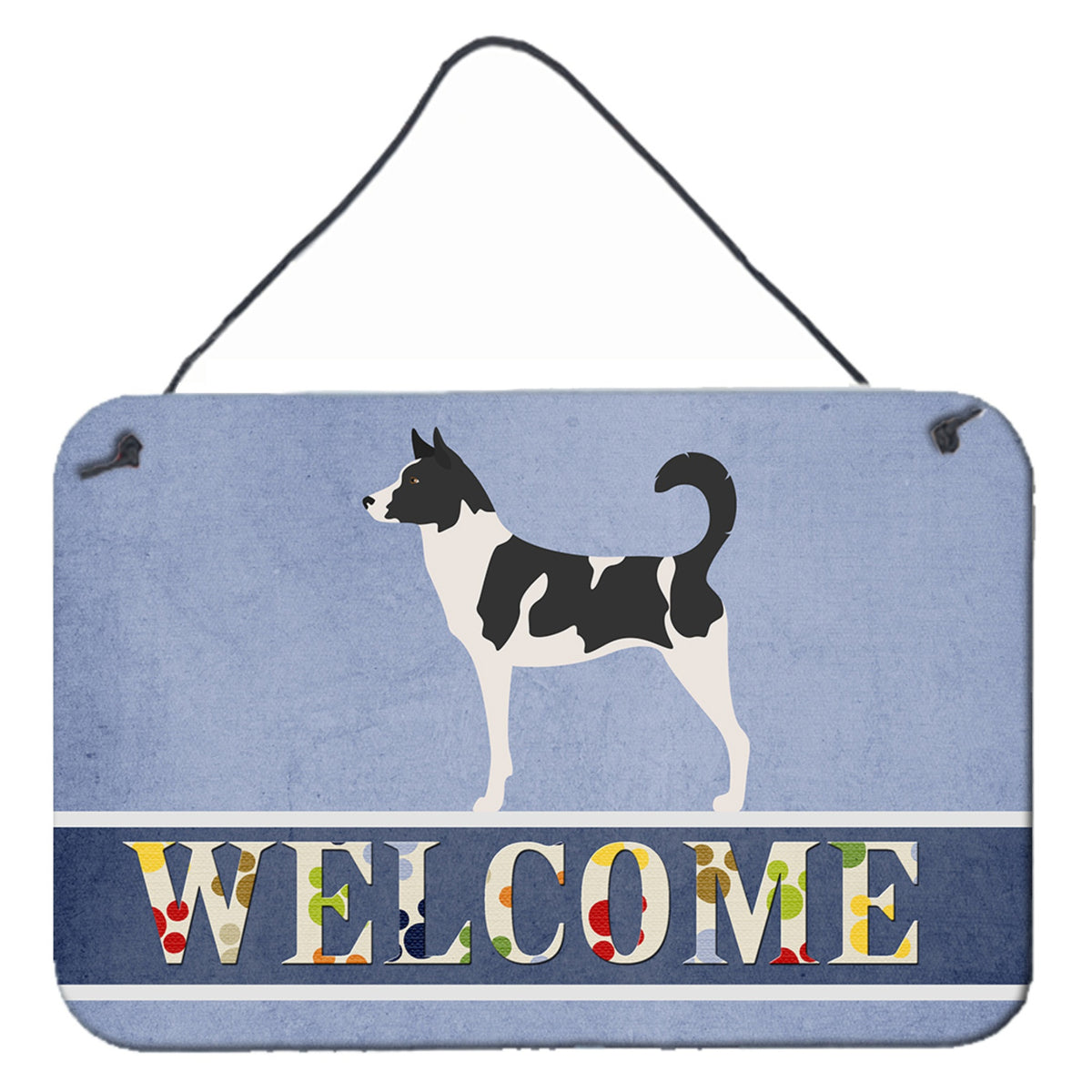 CarolineS Treasures Canaan Dog Welcome Metal Print, 8 Inch  Inch  X 12 Inch  Inch