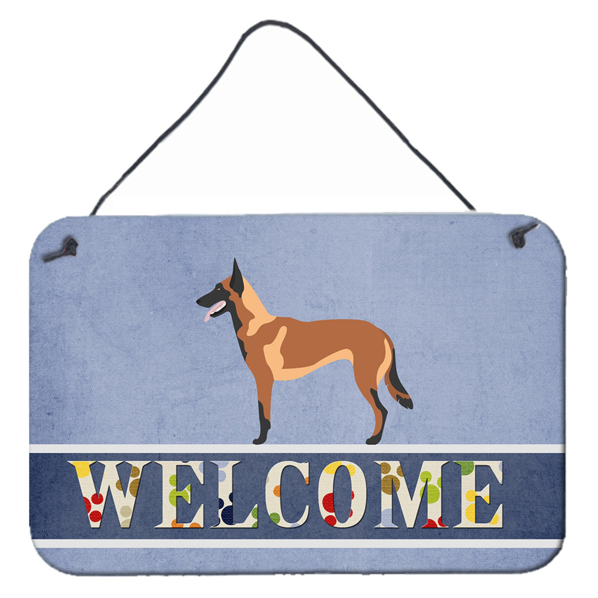 CarolineS Treasures Malinois Belgian Shepherd Metal Print, 8 Inch  Inch  X 12 Inch  Inch , Welcome