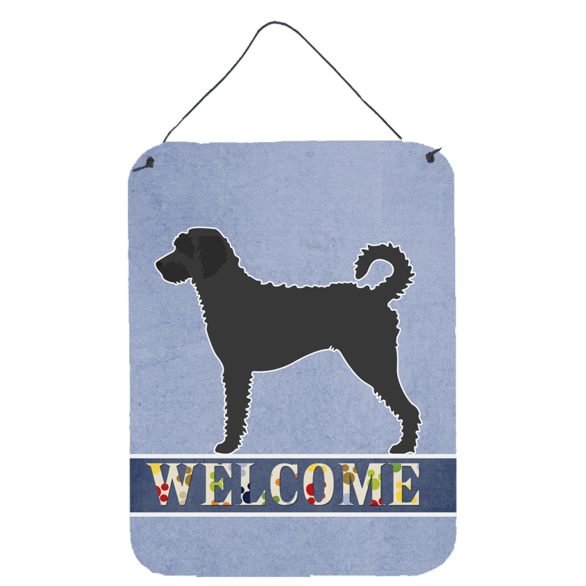 CarolineS Treasures Labradoodle Welcome Metal Print, 16 Inch  Inch  X 12 Inch  Inch , Multicolor