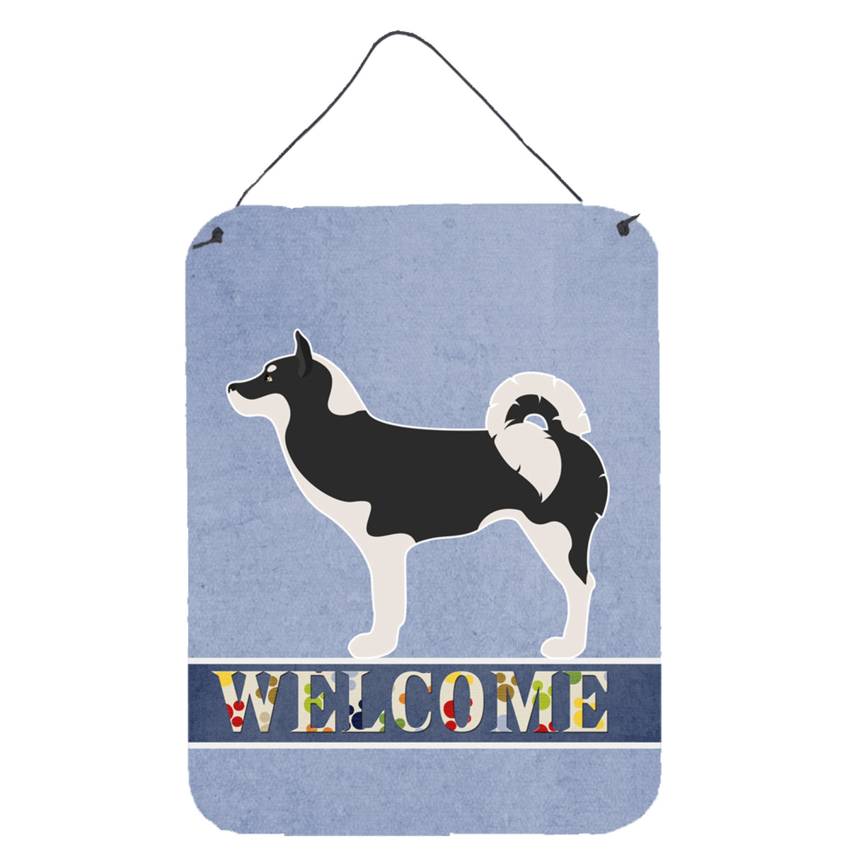 CarolineS Treasures Greenland Dog Welcome Metal Print, 16 Inch  Inch  X 12 Inch  Inch , Multicolor