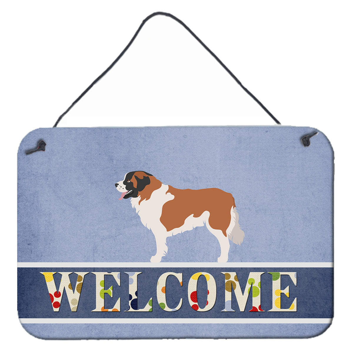 CarolineS Treasures Moscow Watchdog Metal Print, 8 Inch  Inch  X 12 Inch  Inch , Welcome