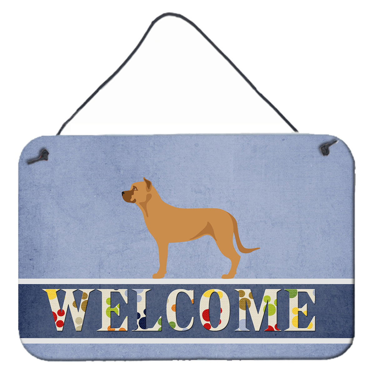 CarolineS Treasures Alano Espanol Spanish Bulldog Metal Print, 8 Inch  Inch  X 12 Inch  Inch , Welcome