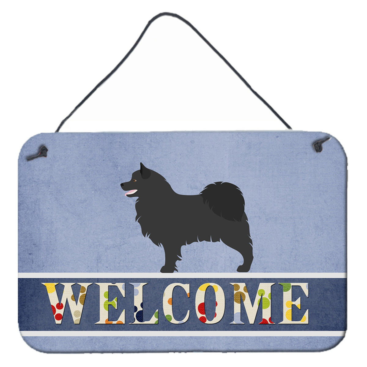 CarolineS Treasures Swedish Lapphund Welcome Metal Print, 8 Inch  Inch  X 12 Inch  Inch