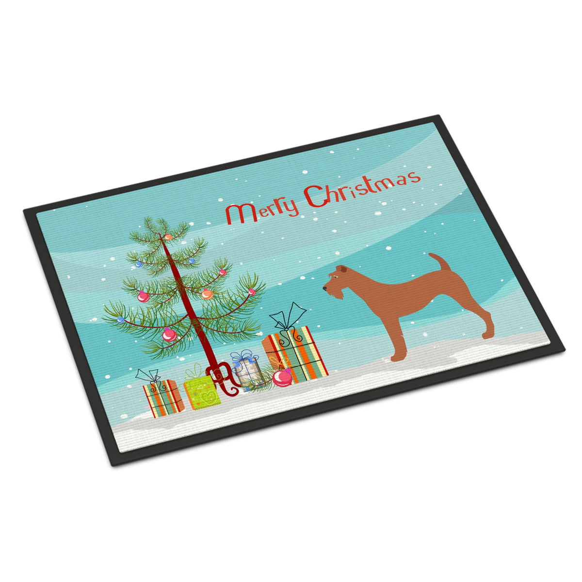 CarolineS Treasures Irish Terrier Christmas Doormat 24 Inch  Inch  X 36 Inch  Inch  Multicolor