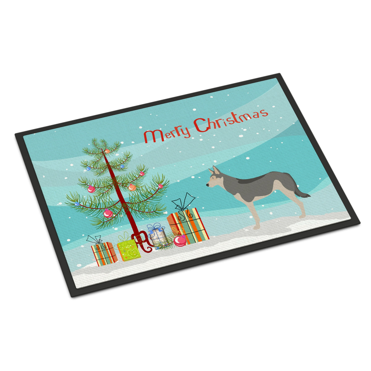 CarolineS Treasures Saarloos Wolfdog Christmas Doormat 24 Inch  Inch  X 36 Inch  Inch  Multicolor