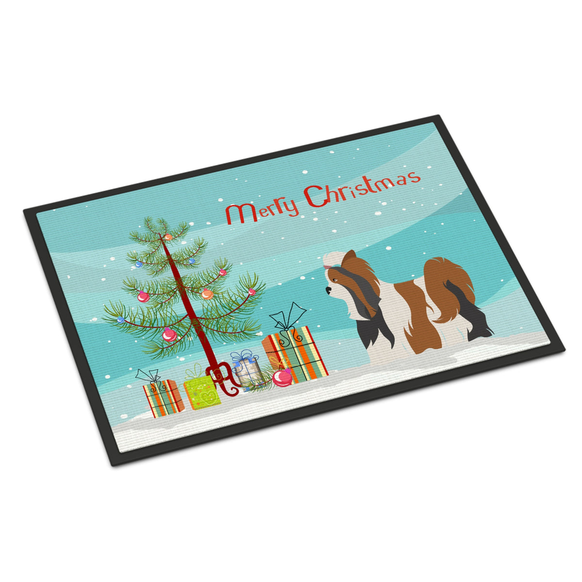 CarolineS Treasures Biewer Terrier Christmas Doormat 24 Inch  Inch  X 36 Inch  Inch  Multicolor