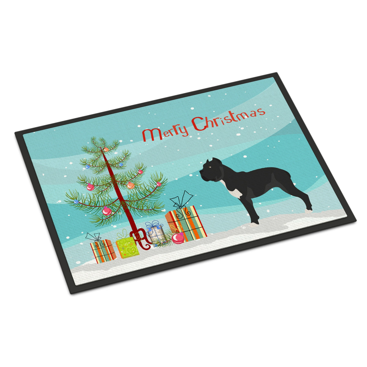 CarolineS Treasures Cane Corso Christmas Doormat 24Hx36W Multicolor