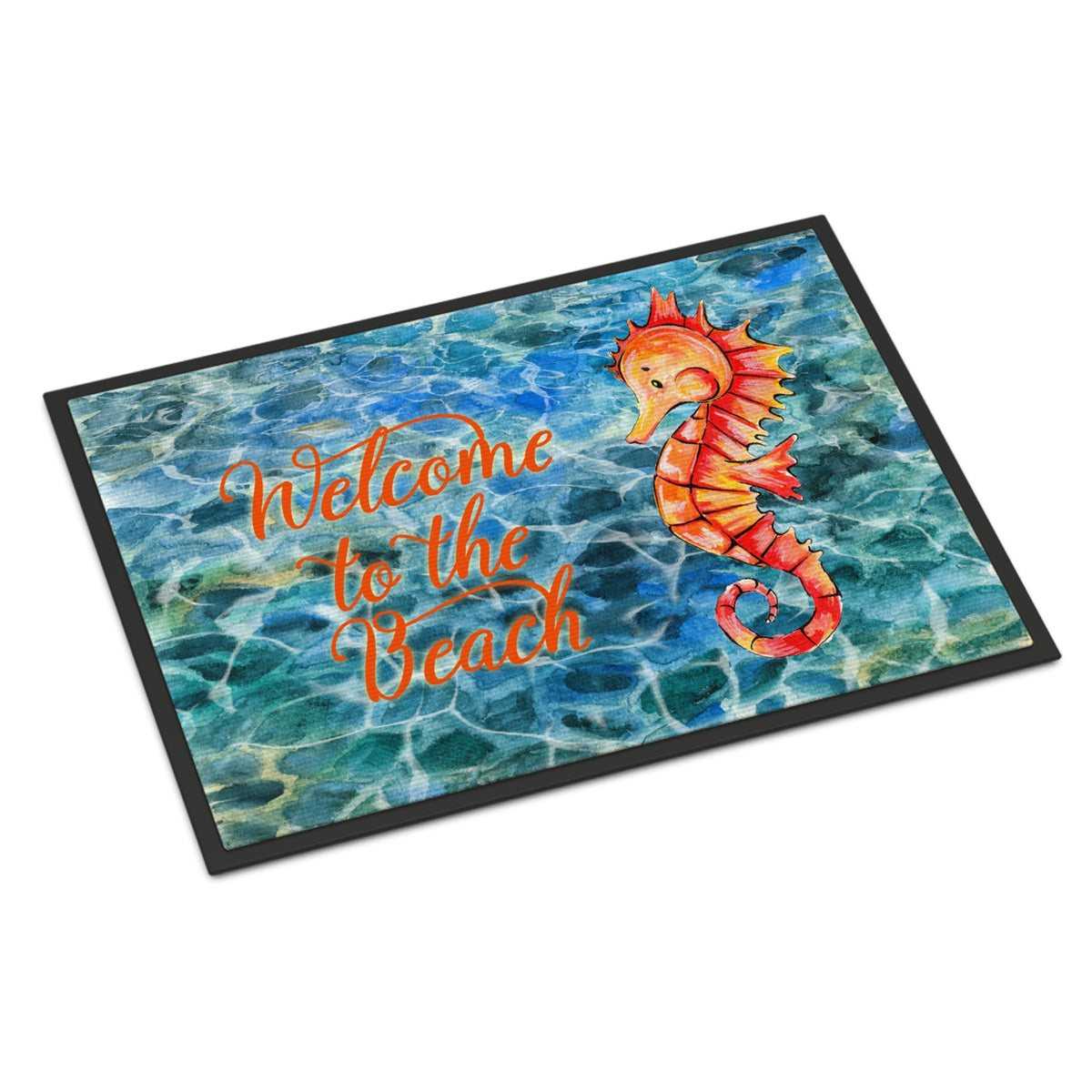 CarolineS Treasures Seahorse Welcome Doormat, 18 Inch  Inch  X 27 Inch  Inch , Multicolor
