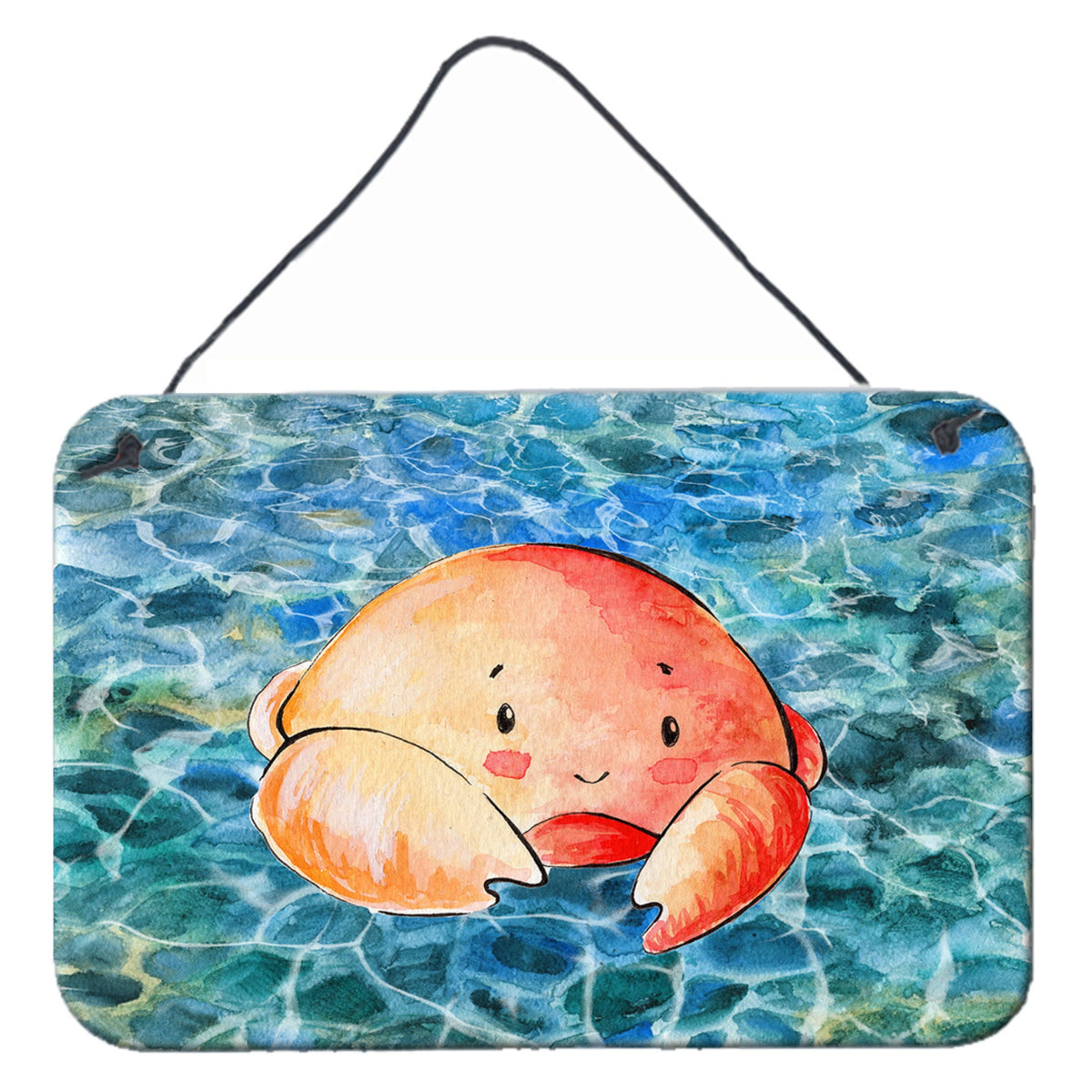 CarolineS Treasures Crab Metal Print, 8 Inch  Inch  X 12 Inch  Inch , Multicolor