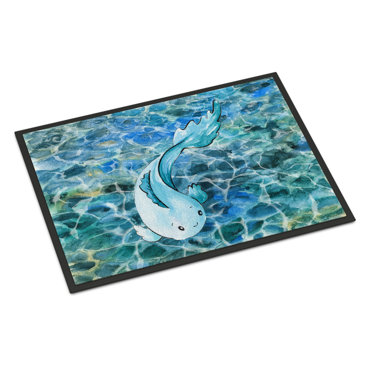 CarolineS Treasures Blue Fish Doormat, 24 Inch  Inch  X 36 Inch  Inch , Multicolor
