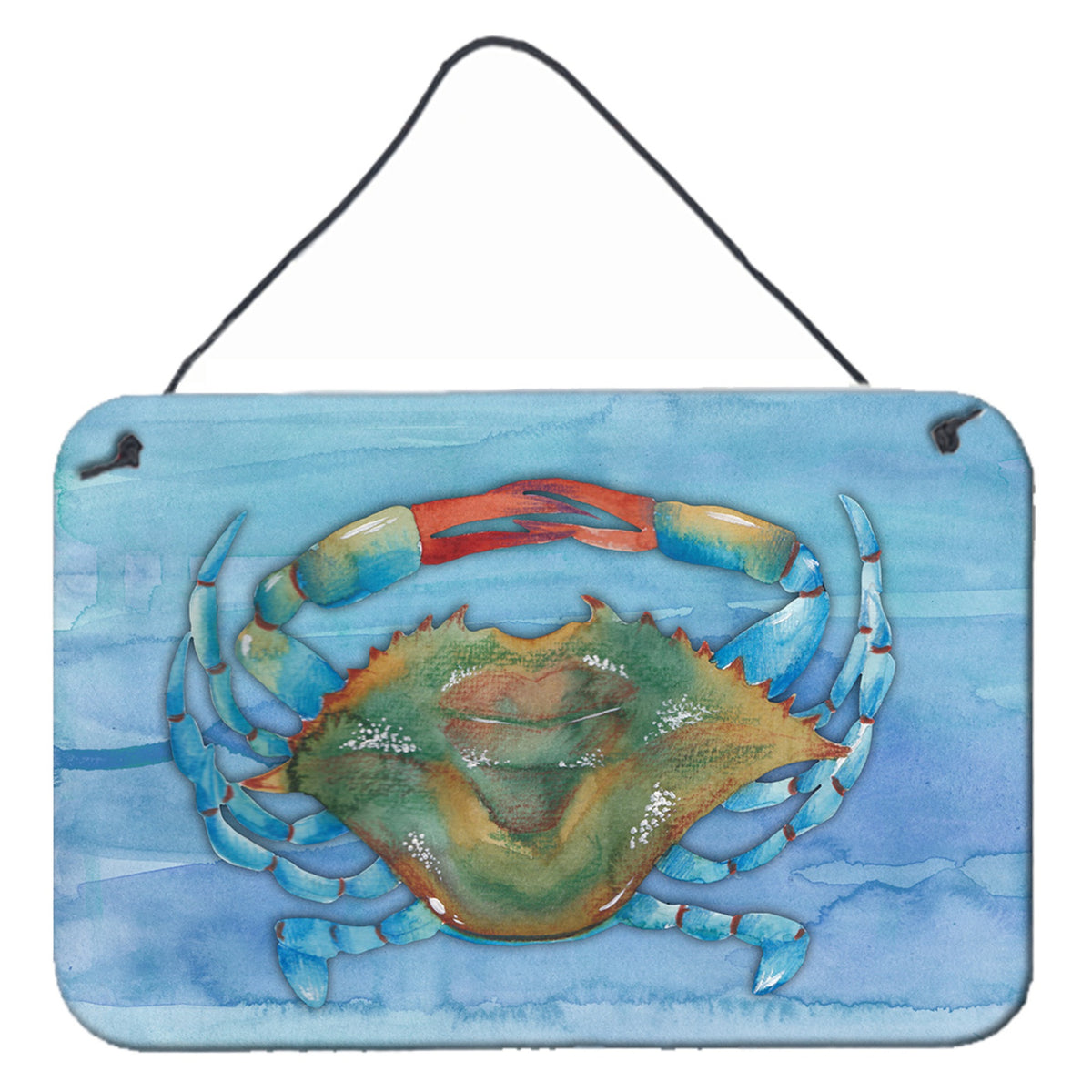 CarolineS Treasures Blue Crab Metal Print, 8 Inch  Inch  X 12 Inch  Inch , Multicolor