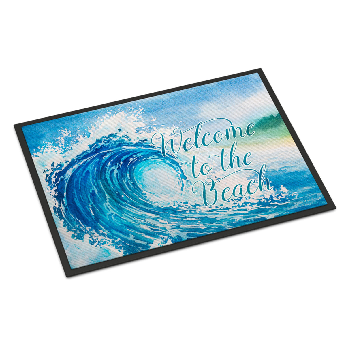 CarolineS Treasures Wave Welcome Doormat, 24 Inch  Inch  X 36 Inch  Inch , Multicolor