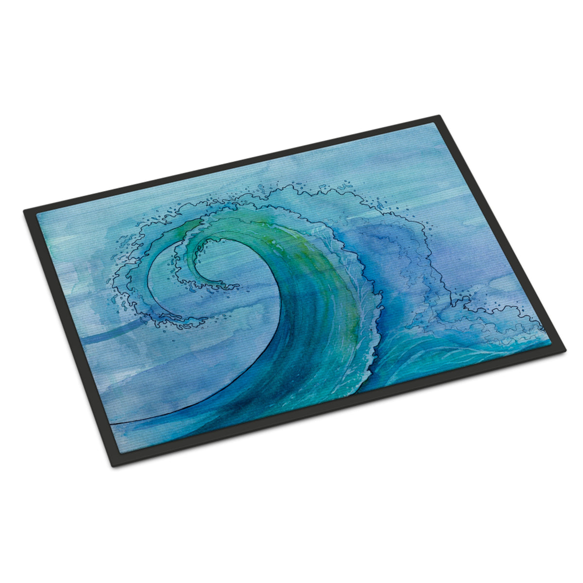 CarolineS Treasures Abstract Wave Doormat, 24 Inch  Inch  X 36 Inch  Inch , Multicolor