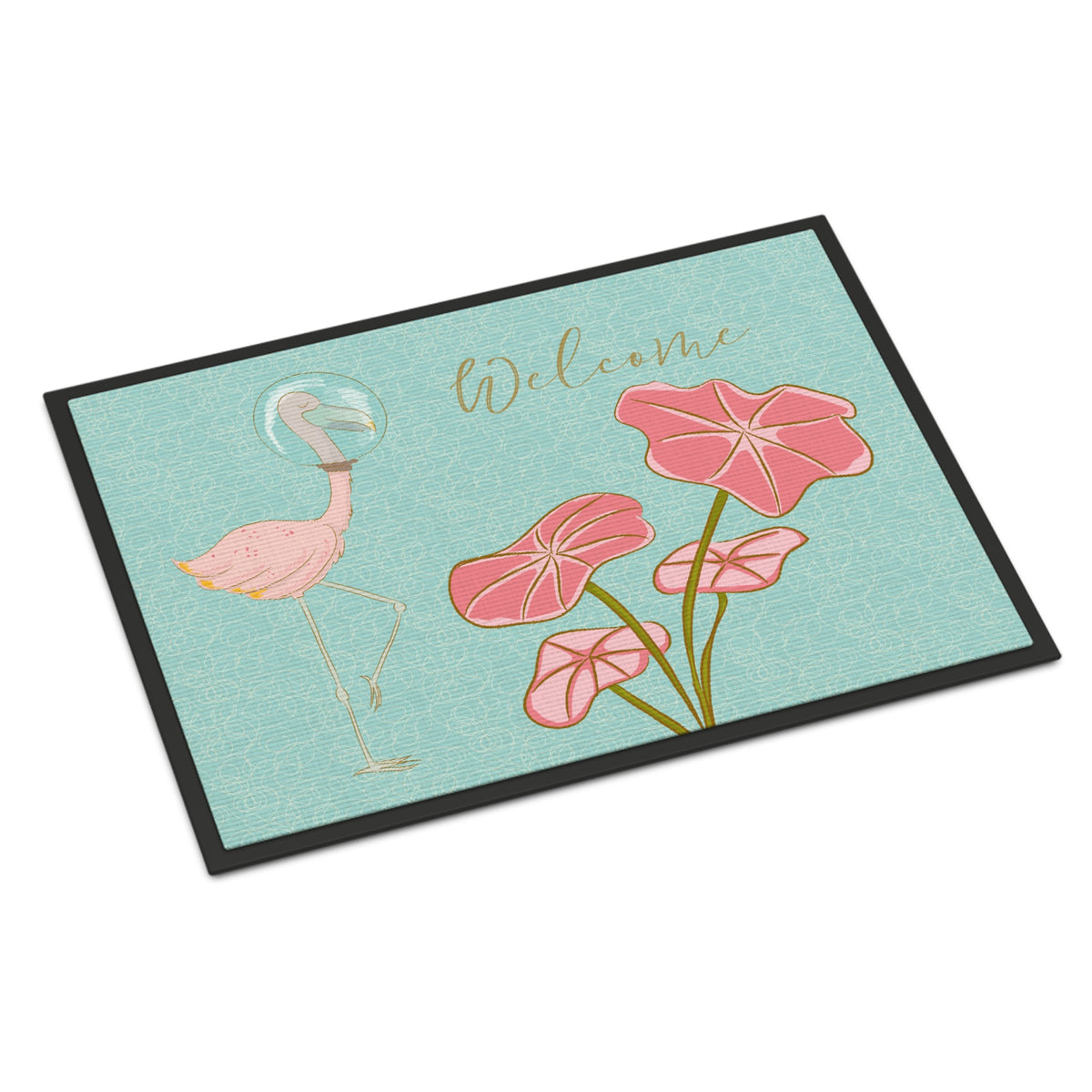 CarolineS Treasures Flamingo Welcome Doormat 24 Inch  Inch  X 36 Inch  Inch  Multicolor