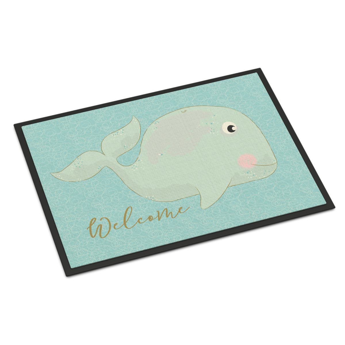 CarolineS Treasures Whale Welcome Doormat 24 Inch  Inch  X 36 Inch  Inch  Multicolor