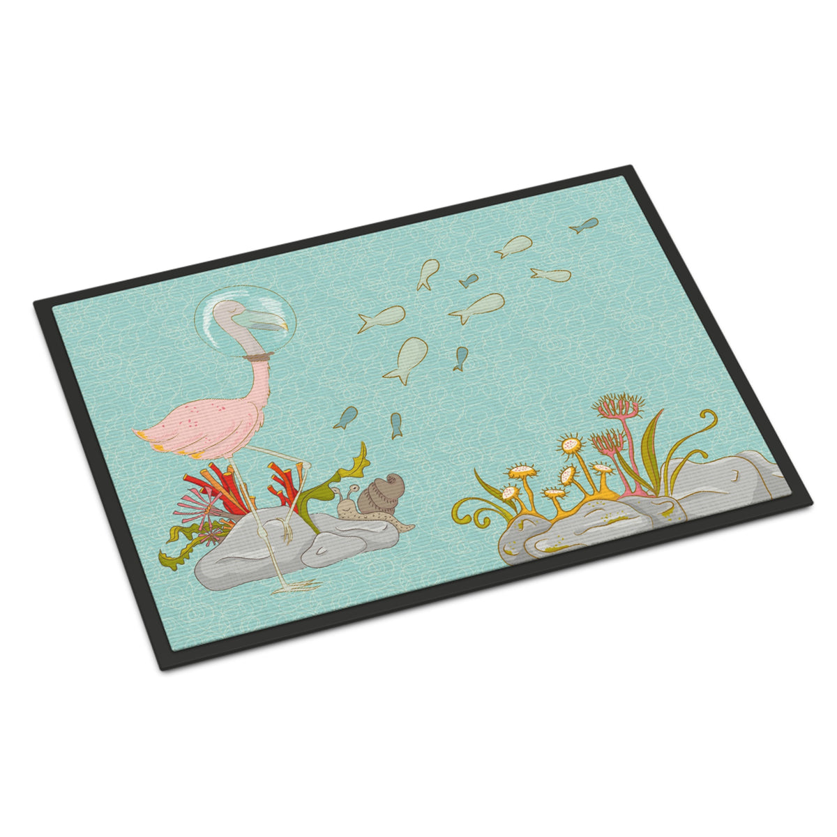 CarolineS Treasures Flamingo Underwater Doormat 24 Inch  Inch  X 36 Inch  Inch  Multicolor