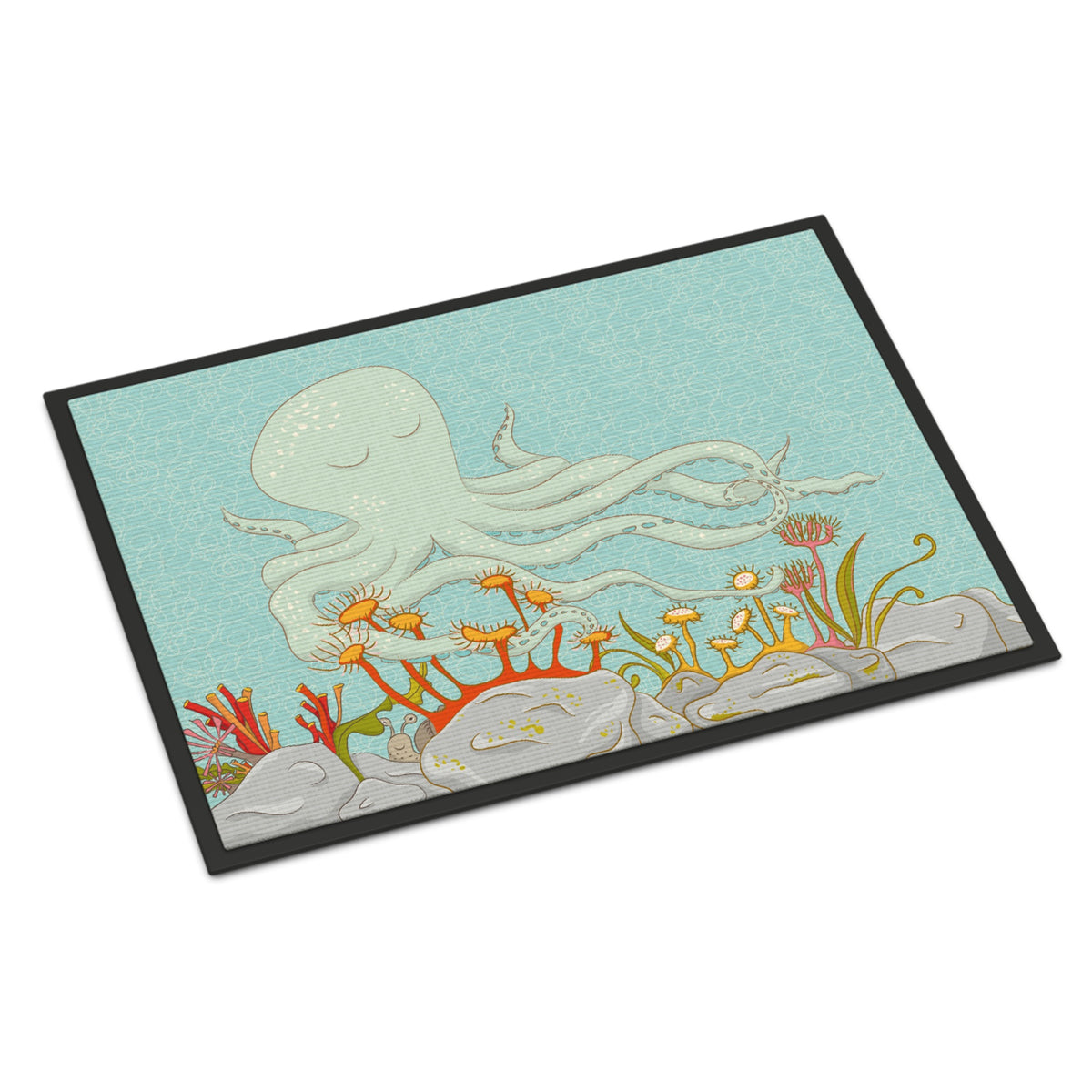 CarolineS Treasures Octopus Underwater Scene Doormat 24 Inch  Inch  X 36 Inch  Inch  Multicolor