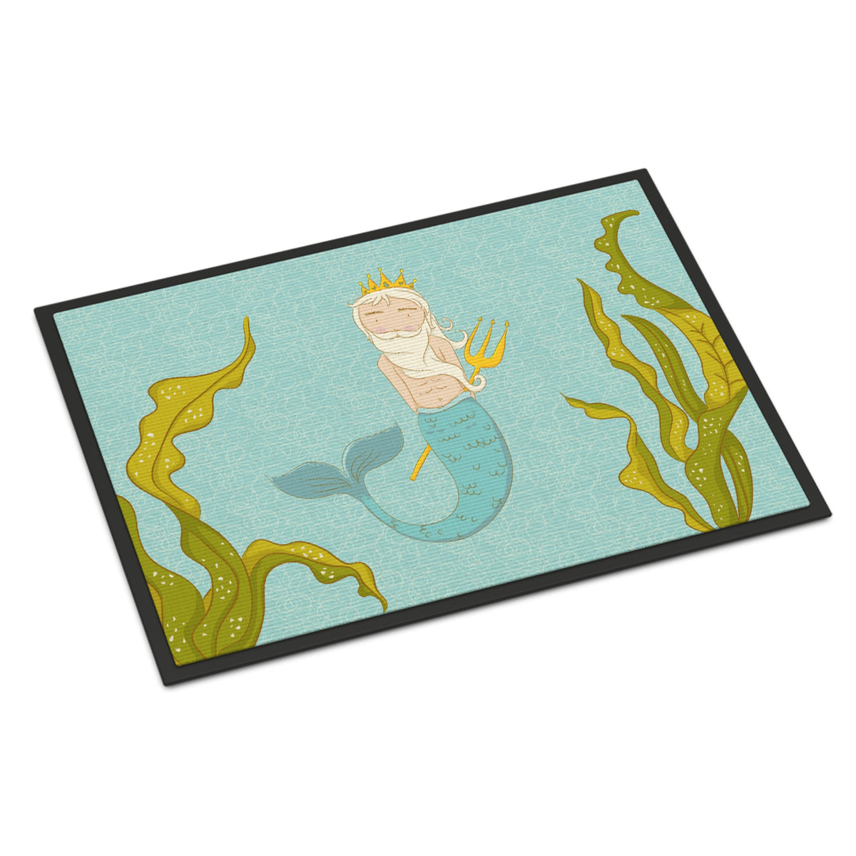 CarolineS Treasures Neptune Merman Doormat 24 Inch  Inch  X 36 Inch  Inch  Multicolor