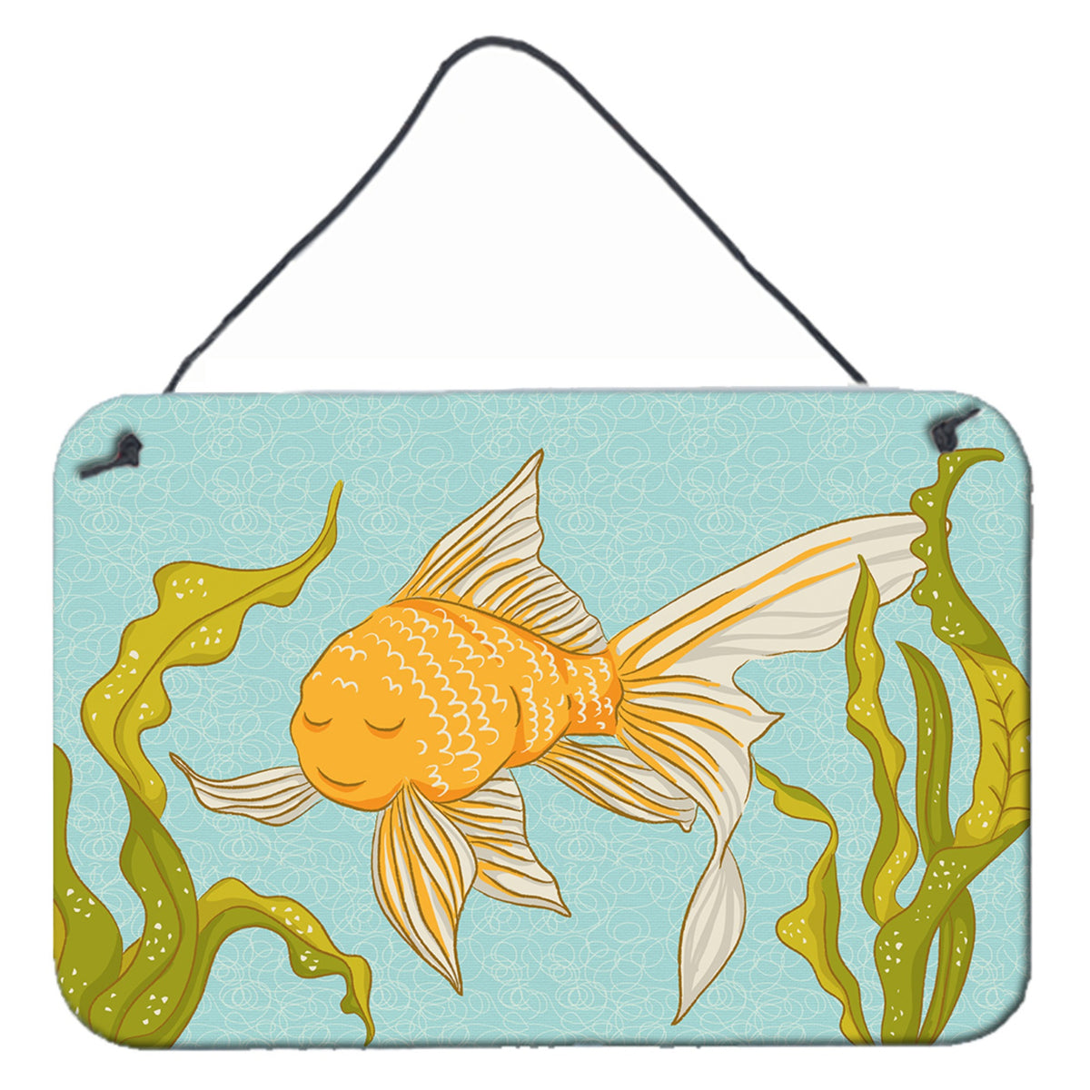 CarolineS Treasures Gold Fish Metal Print, 8 Inch  Inch  X 12 Inch  Inch