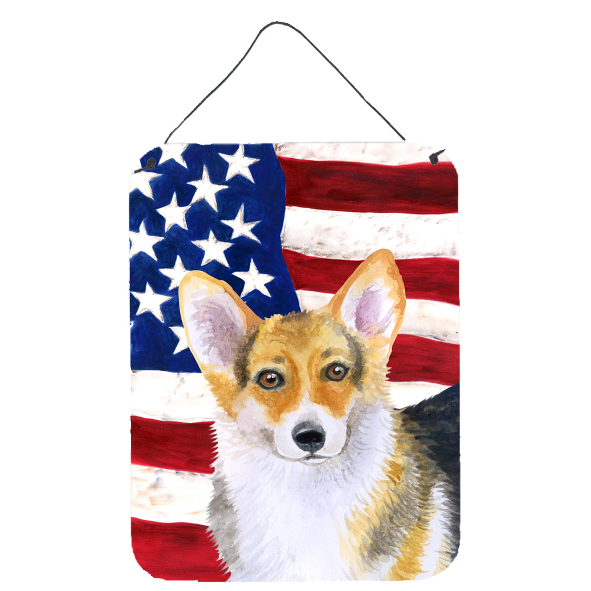 CarolineS Treasures Pembroke Corgi Patriotic Metal Print, 16 Inch  Inch  X 12 Inch  Inch , Multicolor